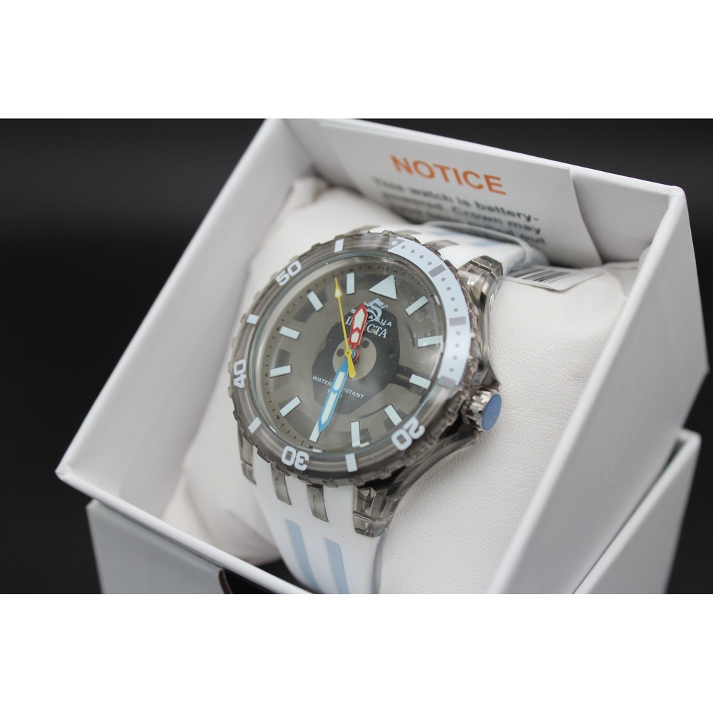 Invicta Subaqua 69448 Quartz Watch White Silicone Strap‎ Grey Case Dragon Dial